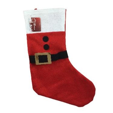 Christmas Stocking with Santa belt