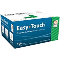 Easy Touch 26G Pressure-Activated Lancets