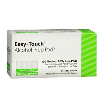 Easy Touch Alcohol Prep Pads 100's