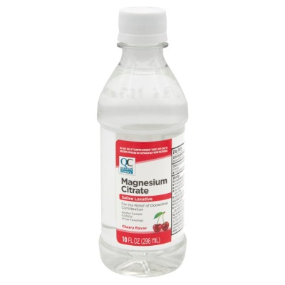 Qc magnesium Citrate Saline Laxative Cherry flavour 10oz
