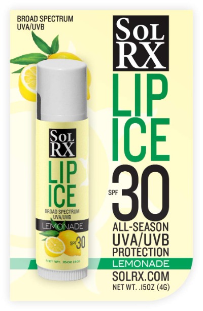 Sol Rx Lip Ice Lemonade 30spf