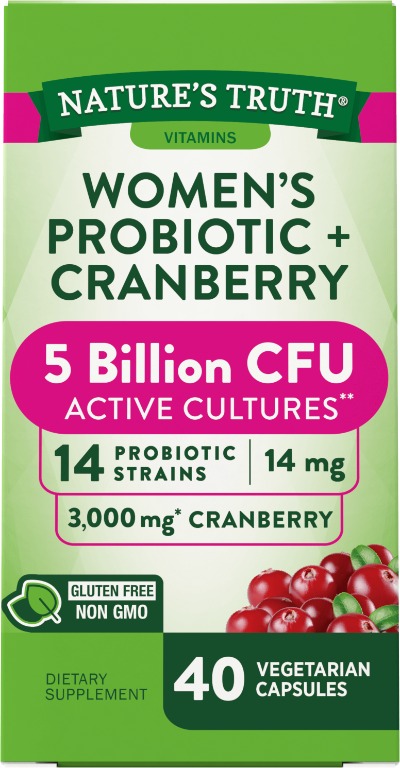 Nature's Truth Women's Probiotic + Cranberry 5 Billion 40's