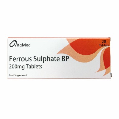 Ferrous sulphate tabs 200mg 28s