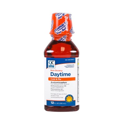Qc Daytime Cold & Flu Liquid 12oz