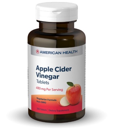 American Health Apple Cider Vinegar Tabs  200s