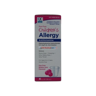 QC Children's Allergy Dye Free Antihistamine