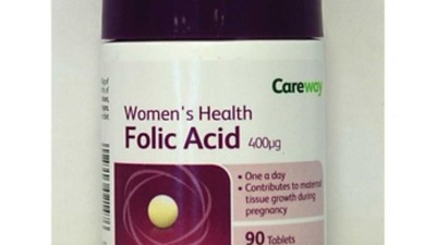 Folic Acid 400mcg Tabs 90s