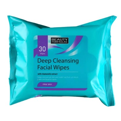 Beauty Formulas Deep Cleansin Facial Wipes 30s