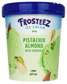 Frosteez Pistachio Almond With Cherries 1 Pint