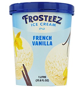 Frosteez French Vanilla Ice Cream 1pint