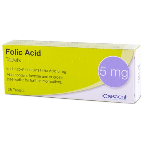 Folic Acid tablets 5mg 28s