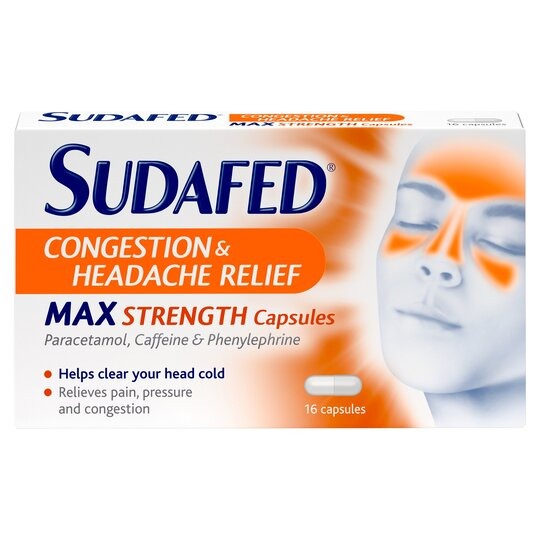 Sudafed Max Strength 16s