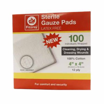 Fitzroy Sterile Gauze Pads 4