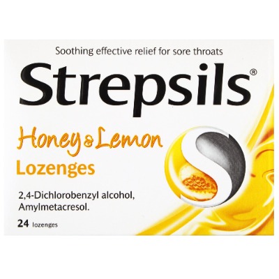 strepsils Honey Lemon Lozenges 24s