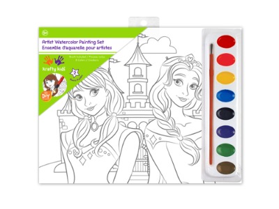 Watercolor Painting Set Princesses