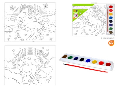 Water Colour Paintin Set Unicorn