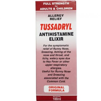 Tussadryl Antihistamine elixir 100ml