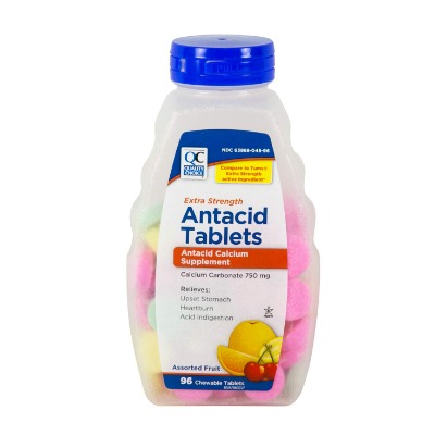 Qc Antacid Tablets Extra Strength 96s