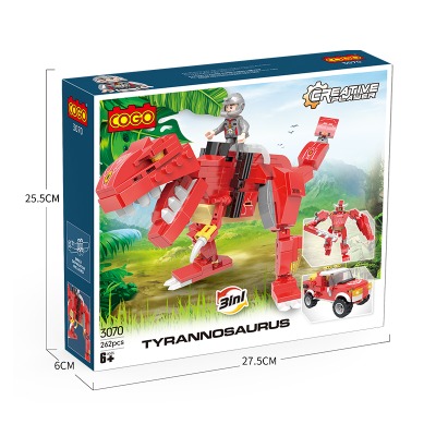 Cogo Creative Tyrannosaurus 3in1 set 262 pieces