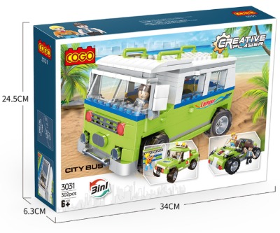 Cogo Creative City Bus 302 pieces