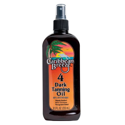 Caribbean Breeze Dark Tanning Oil Spf4 250ml