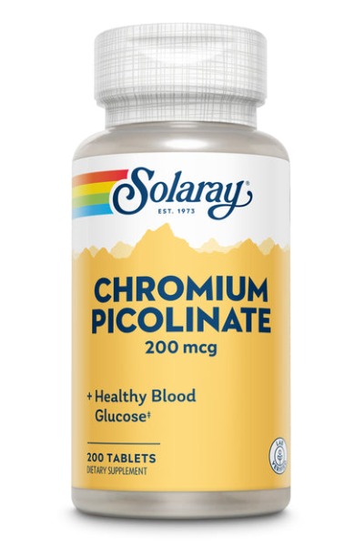 Solaray Chromium Picolinate 200mcg  100s