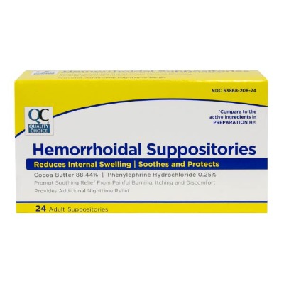 Qc Hemorrhoidal Suppositories 24s