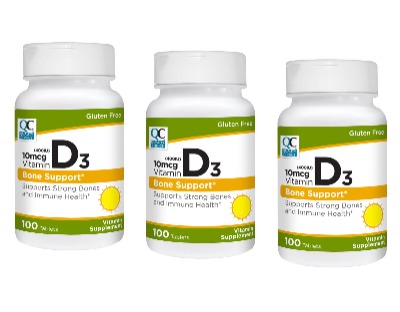 QC Vit D3 10mcg Tabs