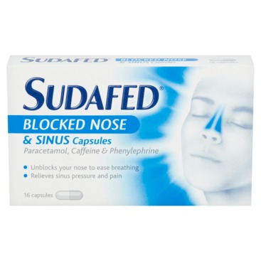 Sudafed Block Nose and Sinus Tablets 16s
