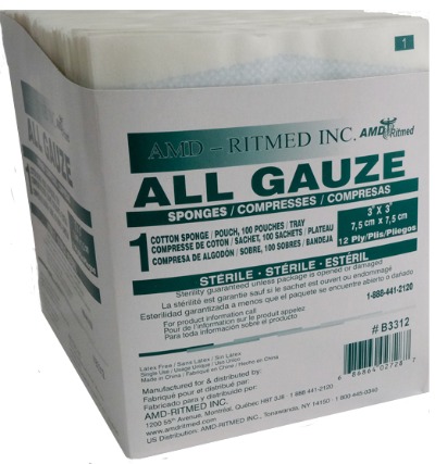 Sterile Gauze 3x3"