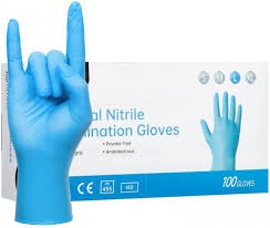 Cleace Nitril Blend Gloves blie Large