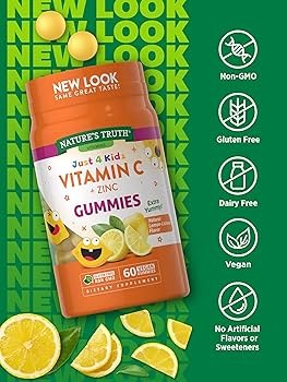 Nature's Truth Kids Vit C+ Zinc Gummies 60's
