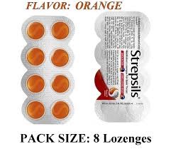 Strepsils Medicated Lozenges 1s Orange Flavour