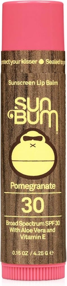 Sun Bum Sunscreen  Lip Balm  Spf 30 Pomegranate