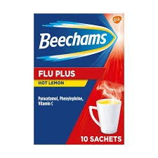 Beechams Flu Plus Hot lemon sachets