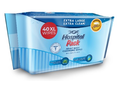 Hospital Pack Adult Wipes Xl 60s 