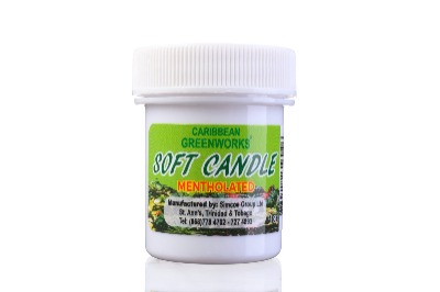 Caribbean Greenworks  Mentholated Soft  Candle 